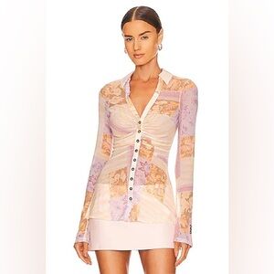 Free People Long Sleeve Button-Up Top